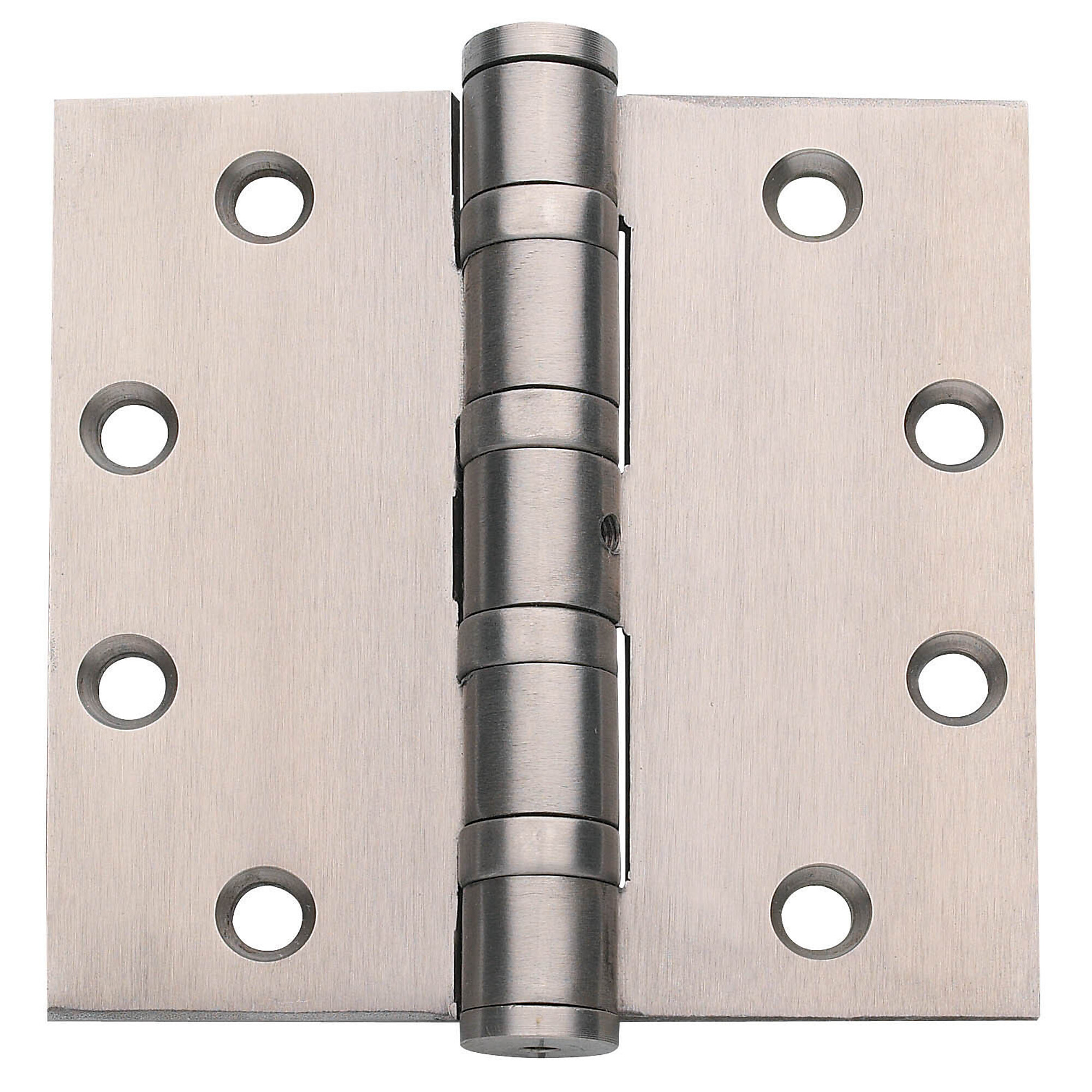 Global Door Controls Commercial Hinge Set — 4.5in. x 4.5in., Stainless Steel, Ball Bearing, Non-Removable Pin, 3 Pcs, Model# CSH4545BBNRP32D-3